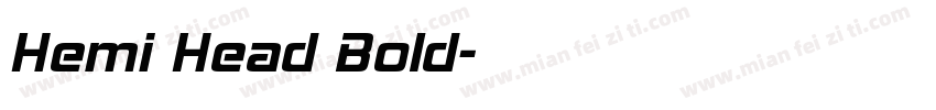 Hemi Head Bold字体转换